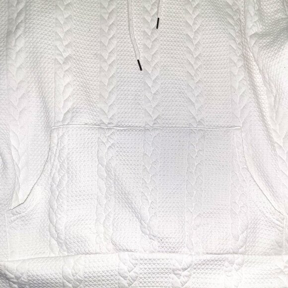 Plus Casual Cozy 100% Polyester Pocket Drop Drawstring Pullover - Picture 12 of 13